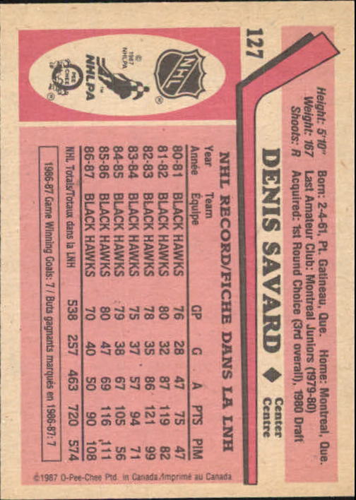 1987-88 O-Pee-Chee Hk Cards 1-150 +Rookies (A3213) - You Pick - 15+ FREE SHIP - Picture 191 of 231