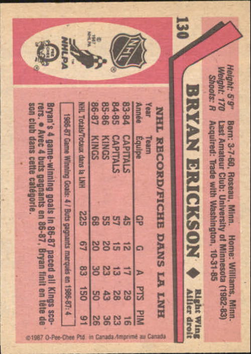 1987-88 O-Pee-Chee Hk Cards 1-150 +Rookies (A3213) - You Pick - 15+ FREE SHIP - Picture 197 of 231