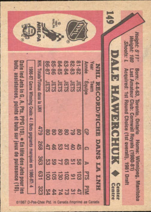 1987-88 O-Pee-Chee Hk Cards 1-150 +Rookies (A3213) - You Pick - 15+ FREE SHIP - Picture 229 of 231
