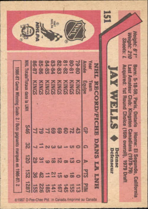 1987-88 O Pee Chee Hk Karten 151-264 + Rookies A3213 - You Pick - 15 + Gratis - Bild 3 von 229