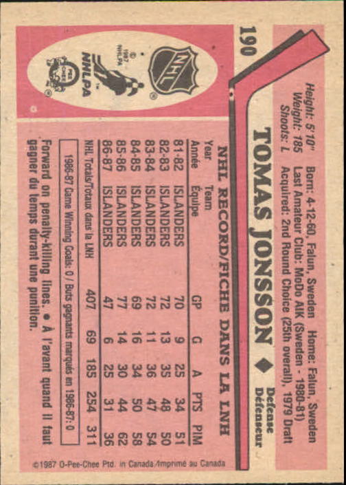 1987-88 O Pee Chee Hk Karten 151-264 + Rookies A3213 - You Pick - 15 + Gratis - Bild 195 von 229