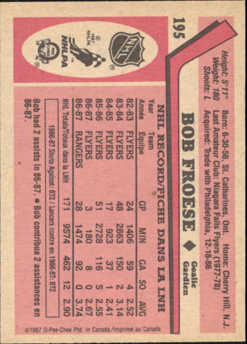 1987-88 O Pee Chee Hk Karten 151-264 + Rookies A3213 - You Pick - 15 + Gratis - Bild 95 von 229