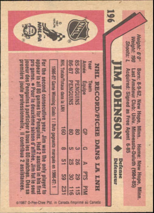1987-88 O Pee Chee Hk Karten 151-264 + Rookies A3213 - You Pick - 15 + Gratis - Bild 97 von 229