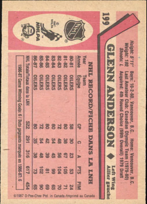 1987-88 O Pee Chee Hk Karten 151-264 + Rookies A3213 - You Pick - 15 + Gratis - Bild 199 von 229