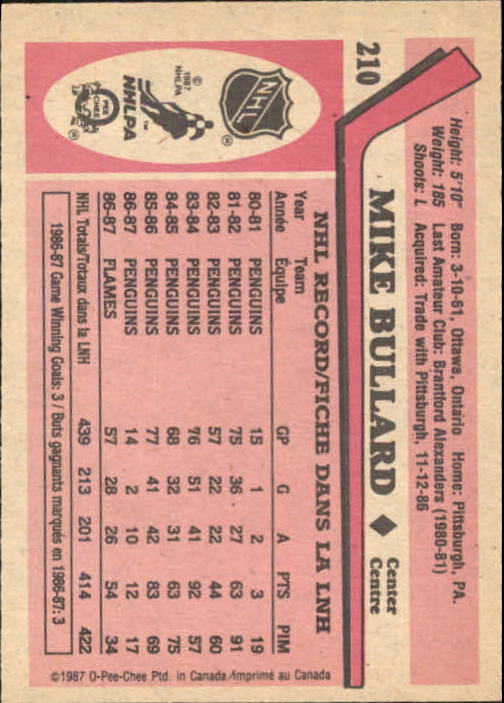 1987-88 O Pee Chee Hk Karten 151-264 + Rookies A3213 - You Pick - 15 + Gratis - Bild 39 von 229