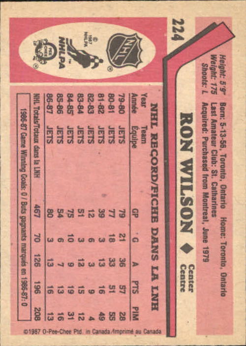 1987-88 O Pee Chee Hk Karten 151-264 + Rookies A3213 - You Pick - 15 + Gratis - Bild 109 von 229