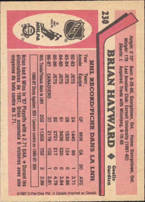 1987-88 O Pee Chee Hk Karten 151-264 + Rookies A3213 - You Pick - 15 + Gratis - Bild 119 von 229