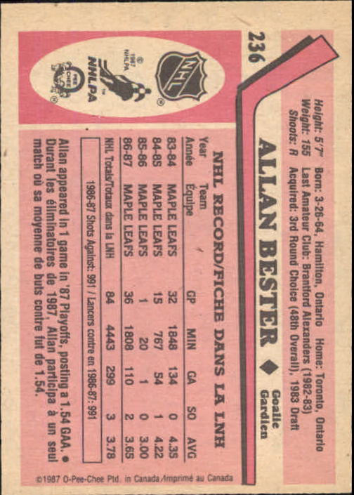 1987-88 O Pee Chee Hk Karten 151-264 + Rookies A3213 - You Pick - 15 + Gratis - Bild 127 von 229