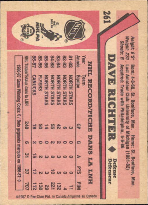 1987-88 O Pee Chee Hk Karten 151-264 + Rookies A3213 - You Pick - 15 + Gratis - Bild 169 von 229