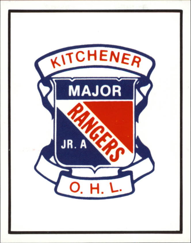 1987-88 Kitchener Rangers #5 Kitchener Ranger logo
