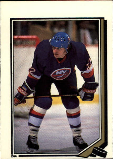 1987-88 O-Pee-Chee Stickers #244 Mike Bossy