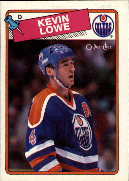 1988-89 O-Pee-Chee #229 Kevin Lowe UER/has Gretzky's stats
