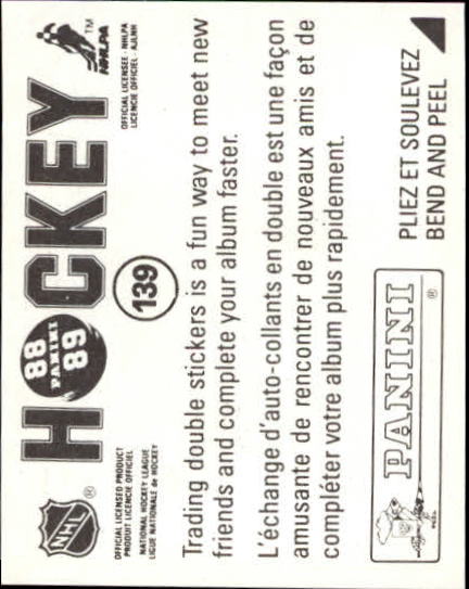 B3941- 1988-89 Panini Stickers Hk Card #s 1-250 -You Pick- 15+ FREE US SHIP - Picture 225 of 419