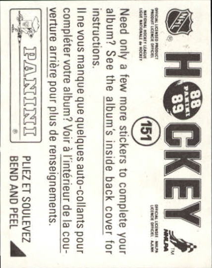 B3941- 1988-89 Panini Stickers Hk Card #s 1-250 -You Pick- 15+ FREE US SHIP - Picture 247 of 419
