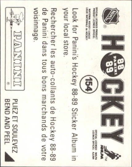 B3941- 1988-89 Panini Stickers Hk Card #s 1-250 -You Pick- 15+ FREE US SHIP - Picture 253 of 419