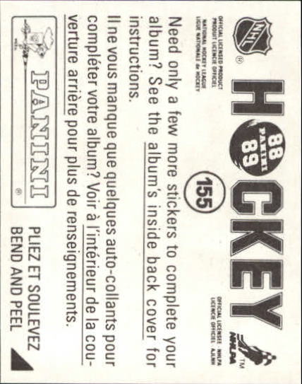 B3941- 1988-89 Panini Stickers Hk Card #s 1-250 -You Pick- 15+ FREE US SHIP - Picture 255 of 419