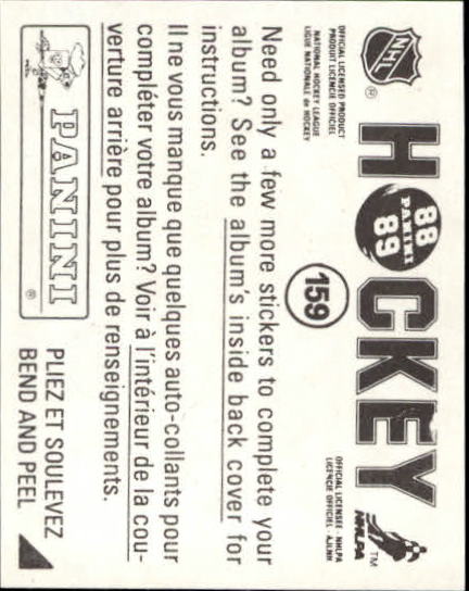B3941- 1988-89 Panini Stickers Hk Card #s 1-250 -You Pick- 15+ FREE US SHIP - Picture 263 of 419