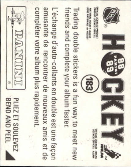 B3941- 1988-89 Panini Stickers Hk Card #s 1-250 -You Pick- 15+ FREE US SHIP - Picture 303 of 419