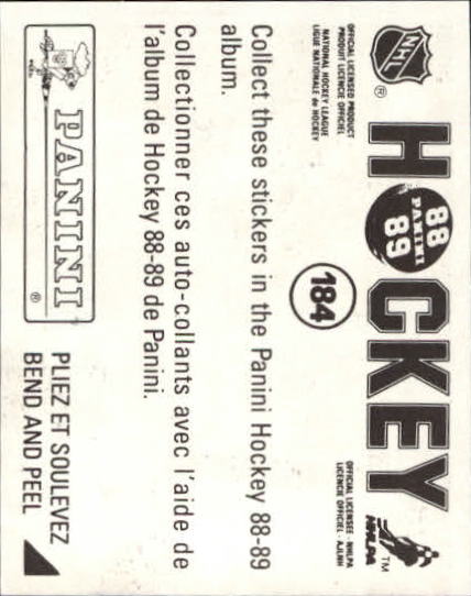 B3941- 1988-89 Panini Stickers Hk Card #s 1-250 -You Pick- 15+ FREE US SHIP - Picture 305 of 419