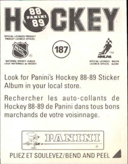 B3941- 1988-89 Panini Stickers Hk Card #s 1-250 -You Pick- 15+ FREE US SHIP - Picture 311 of 419