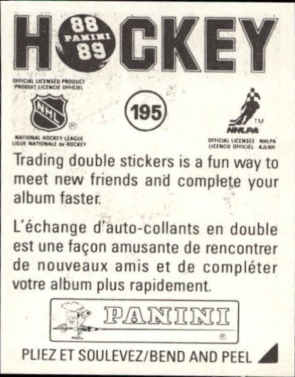 B3941- 1988-89 Panini Stickers Hk Card #s 1-250 -You Pick- 15+ FREE US SHIP - Picture 323 of 419