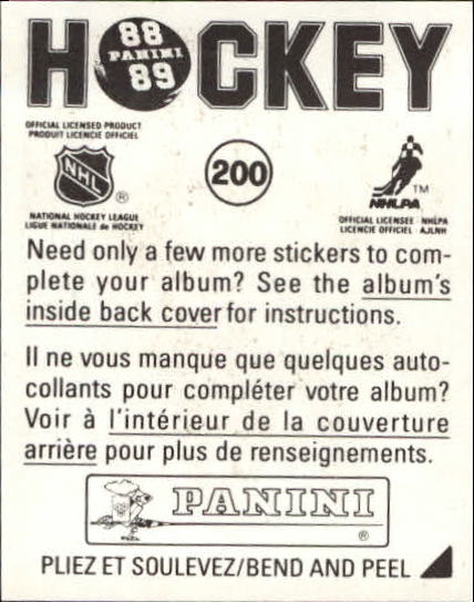 B3941- 1988-89 Panini Stickers Hk Card #s 1-250 -You Pick- 15+ FREE US SHIP - Picture 333 of 419
