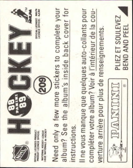 B3941- 1988-89 Panini Stickers Hk Card #s 1-250 -You Pick- 15+ FREE US SHIP - Picture 347 of 419