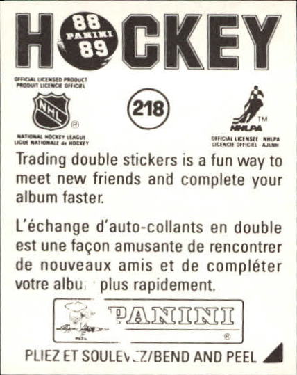 B3941- 1988-89 Panini Stickers Hk Card #s 1-250 -You Pick- 15+ FREE US SHIP - Picture 363 of 419