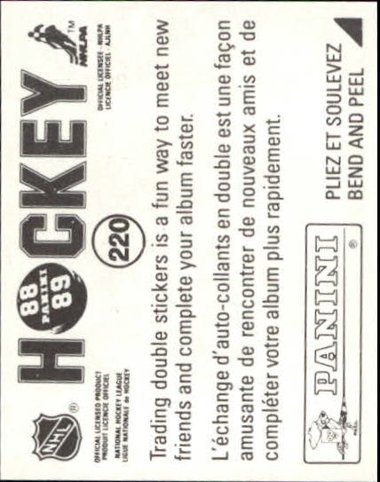 B3941- 1988-89 Panini Stickers Hk Card #s 1-250 -You Pick- 15+ FREE US SHIP - Picture 365 of 419