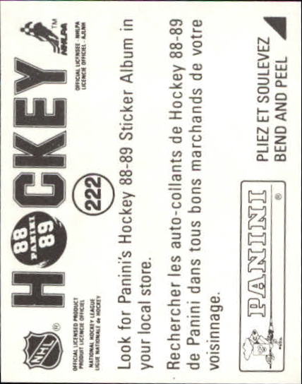 B3941- 1988-89 Panini Stickers Hk Card #s 1-250 -You Pick- 15+ FREE US SHIP - Picture 369 of 419