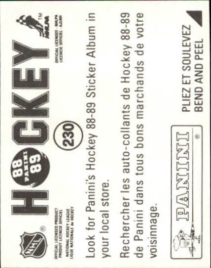 B3941- 1988-89 Panini Stickers Hk Card #s 1-250 -You Pick- 15+ FREE US SHIP - Picture 383 of 419