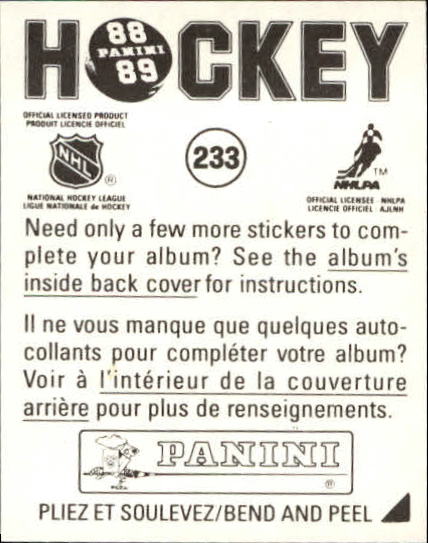 B3941- 1988-89 Panini Stickers Hk Card #s 1-250 -You Pick- 15+ FREE US SHIP - Picture 389 of 419