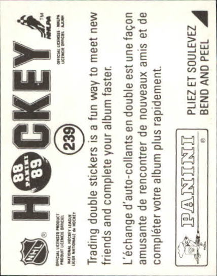 B3941- 1988-89 Panini Stickers Hk Card #s 1-250 -You Pick- 15+ FREE US SHIP - Picture 401 of 419