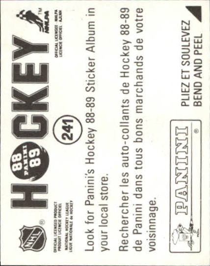 B3941- 1988-89 Panini Stickers Hk Card #s 1-250 -You Pick- 15+ FREE US SHIP - Picture 405 of 419