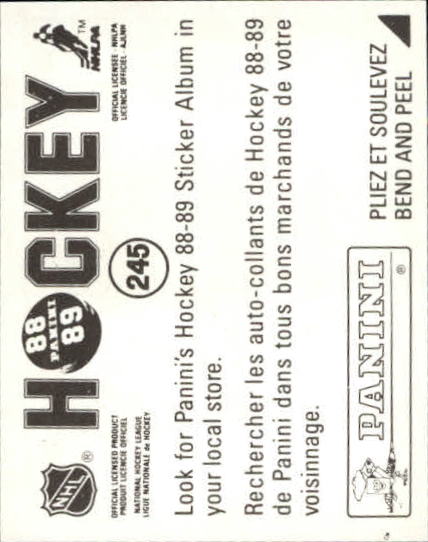 B3941- 1988-89 Panini Stickers Hk Card #s 1-250 -You Pick- 15+ FREE US SHIP - Picture 413 of 419