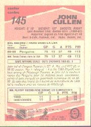 1989-90 O-Pee-Chee #145 John Cullen RC back image
