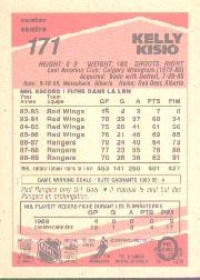 1989-90 O-Pee-Chee #171 Kelly Kisio back image