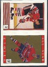 1989-90 O-Pee-Chee Stickers #14 Doug Wilson/ 156. Chris Chelios/Patrick Roy AS (back)