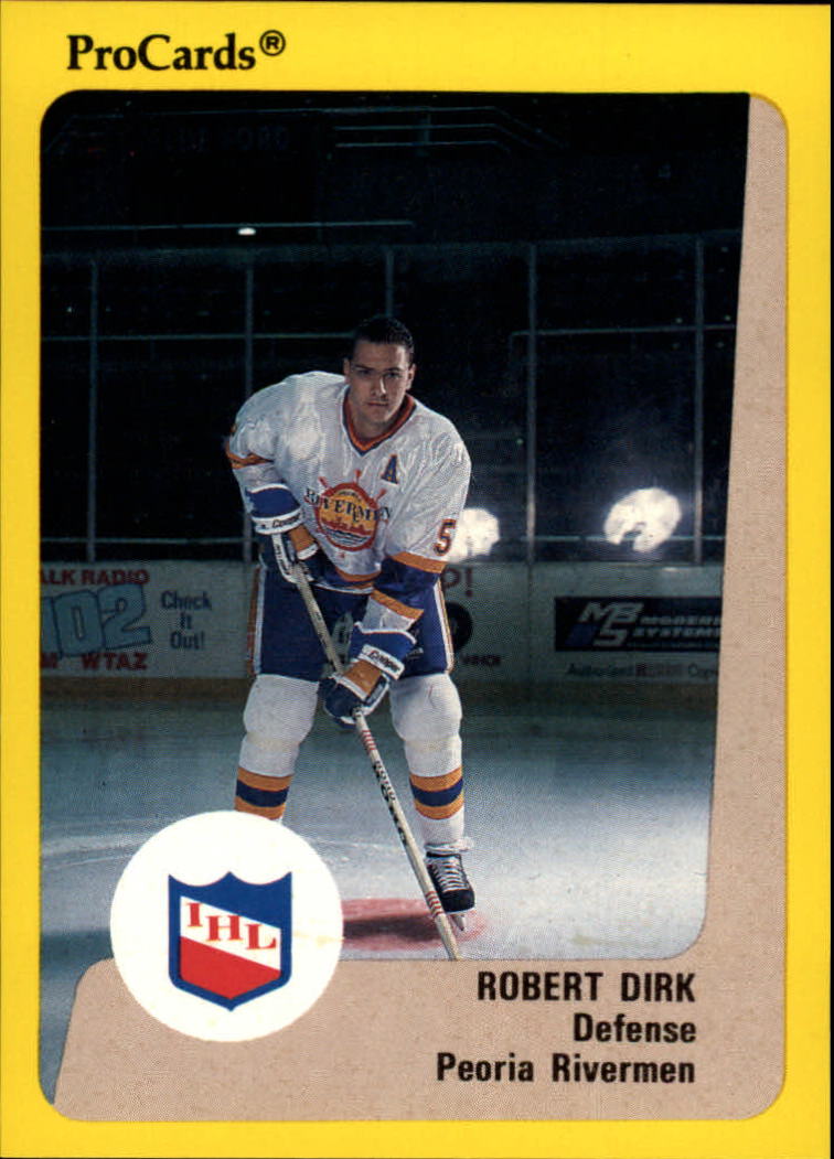 1989-90 ProCards IHL #8 Robert Dirk