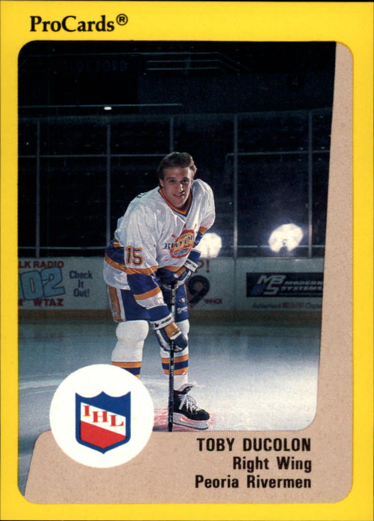 1989-90 ProCards IHL #12 Toby Ducolon