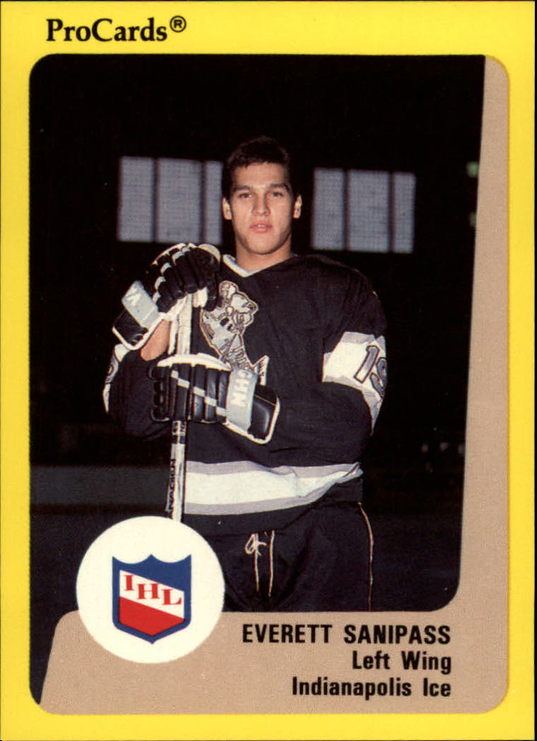 1989-90 ProCards IHL #63 Everett Sanipass