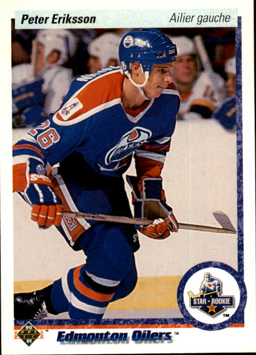 1990-91 Upper Deck French #145 Peter Eriksson RC UER/(Photo actually/Tommy Lehmann