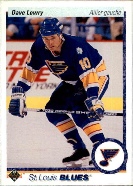 1990-91 Upper Deck French #349 Dave Lowry RC