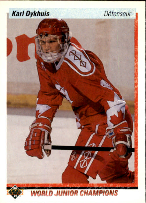 1990-91 Upper Deck French #471 Karl Dykhuis RC