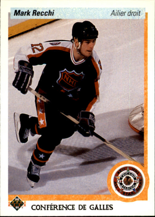 1990-91 Upper Deck French #487 Mark Recchi AS