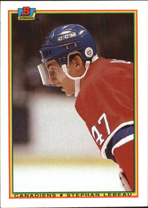 1990-91 Bowman #53 Stephan Lebeau RC
