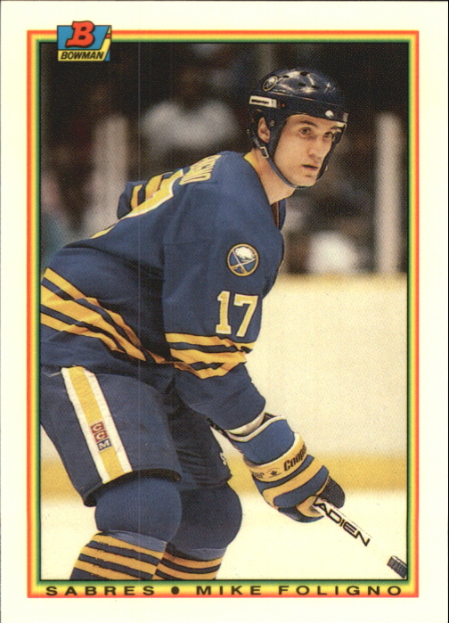 1990-91 Bowman Tiffany #247 Mike Foligno