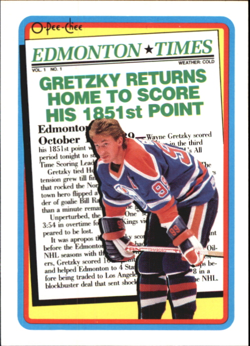 1990-91 O-Pee-Chee #2 Wayne Gretzky Oilers