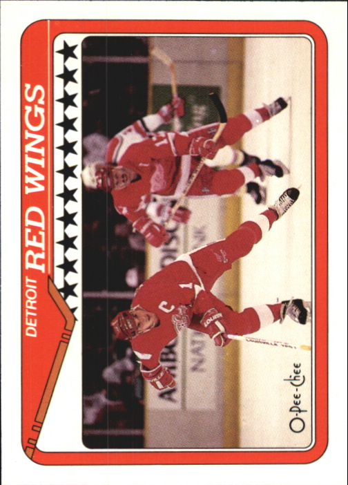 1990-91 O-Pee-Chee #133 Red Wings Team