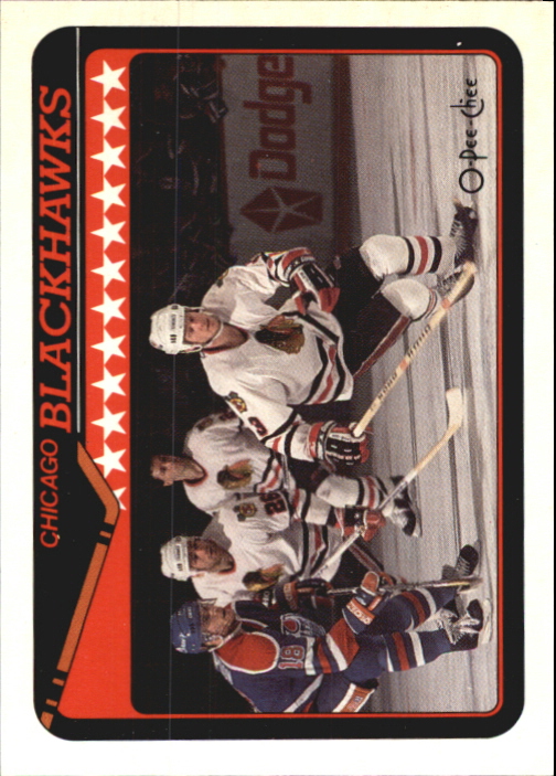 1990-91 O-Pee-Chee #363 Blackhawks Team